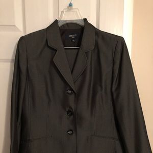 Charcoal gray pant suit